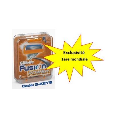 Boîtier Antivols pour 8 lames de rasoirs- Fusion Power  G-key8