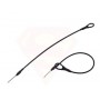 Câble acier plastifié une boucle - 17,5 cm