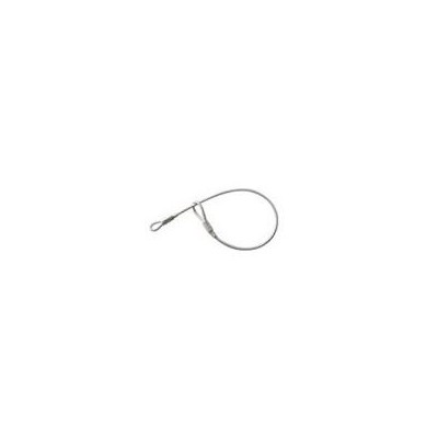 Câble acier double boucles - longueur 17,5 cm