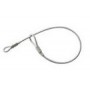 Câble acier plastifié double boucle  - 17,5 cm
