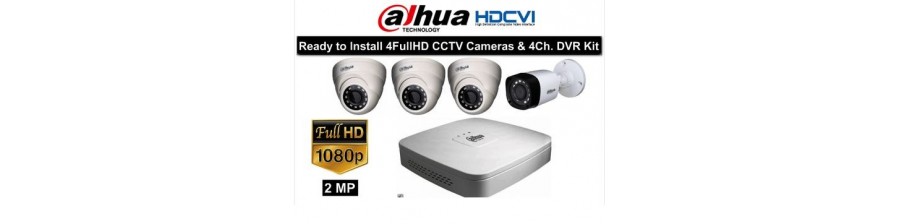 Pack cctv 4 caméras HD CVI "4 Megapixels"