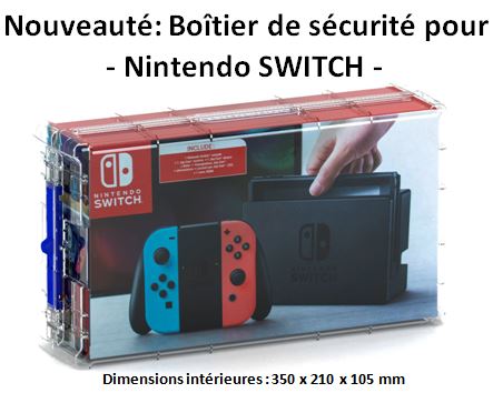 Boîtier Antivol pour Console Nintendo Switch - modèle T-MPST - Security &  Protection